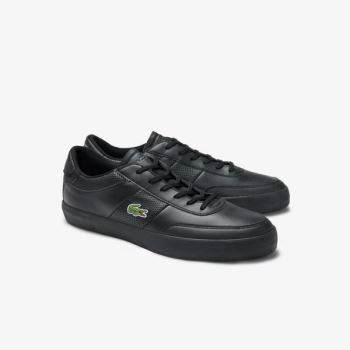 Lacoste Court-Master Leather Sneakers - Tenisky Pánské Černé | CZ-xhYUuo